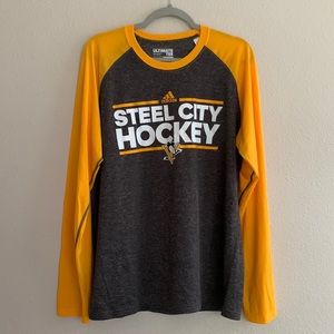 Adidas Pittsburgh Penguins Climalite Long Sleeve